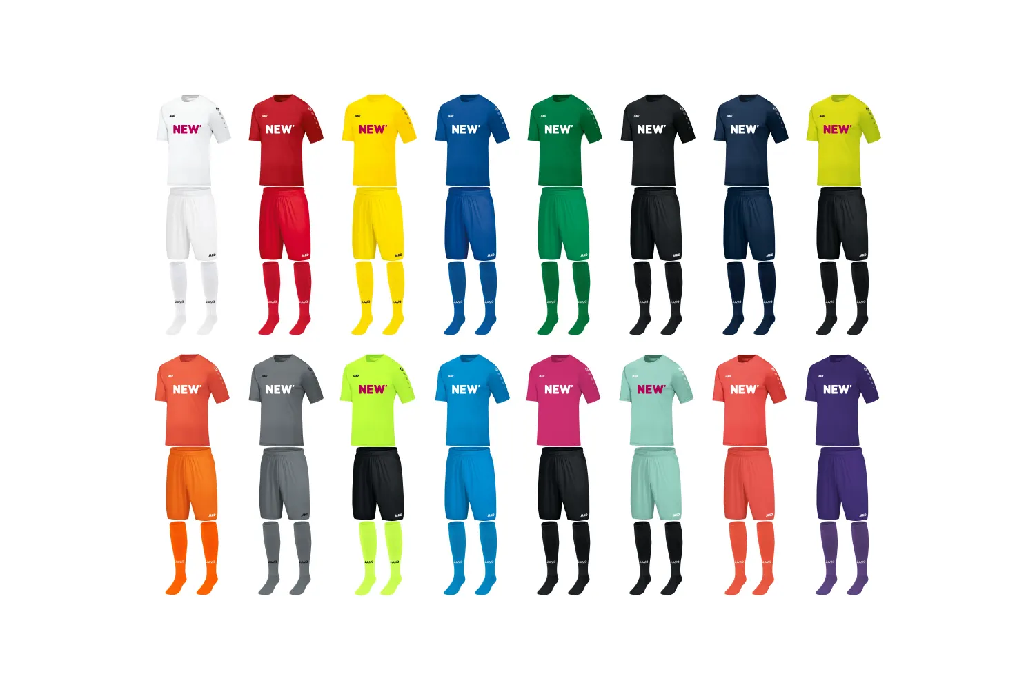 NEW Trikotset Farbauswahl NEW Trikotset in unterschiedlichen Farben