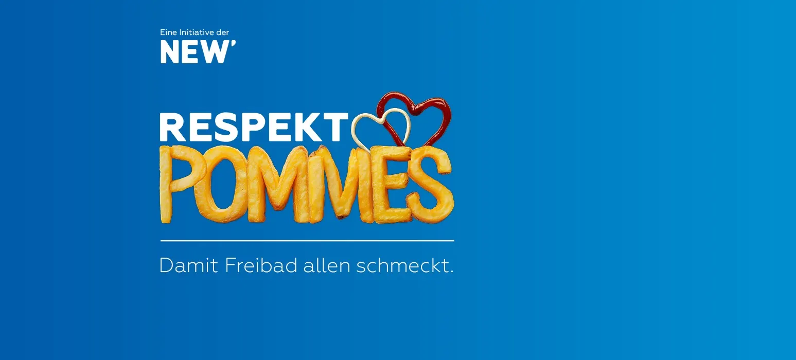 RespektPommes – damit Freibad allen schmeckt. Eine Kampagne für das respektvolle Miteinander in deutschen Freibädern.