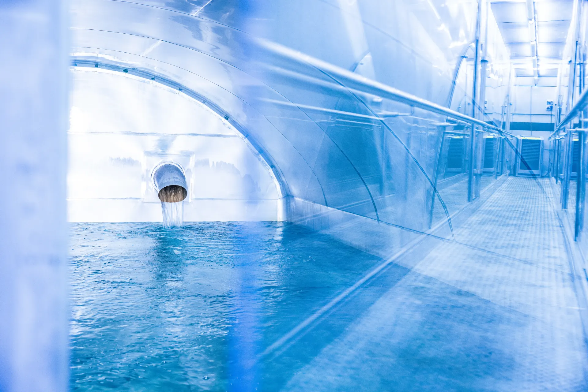 Reinwasserbehälter im Wasserwerk Helenabrunn