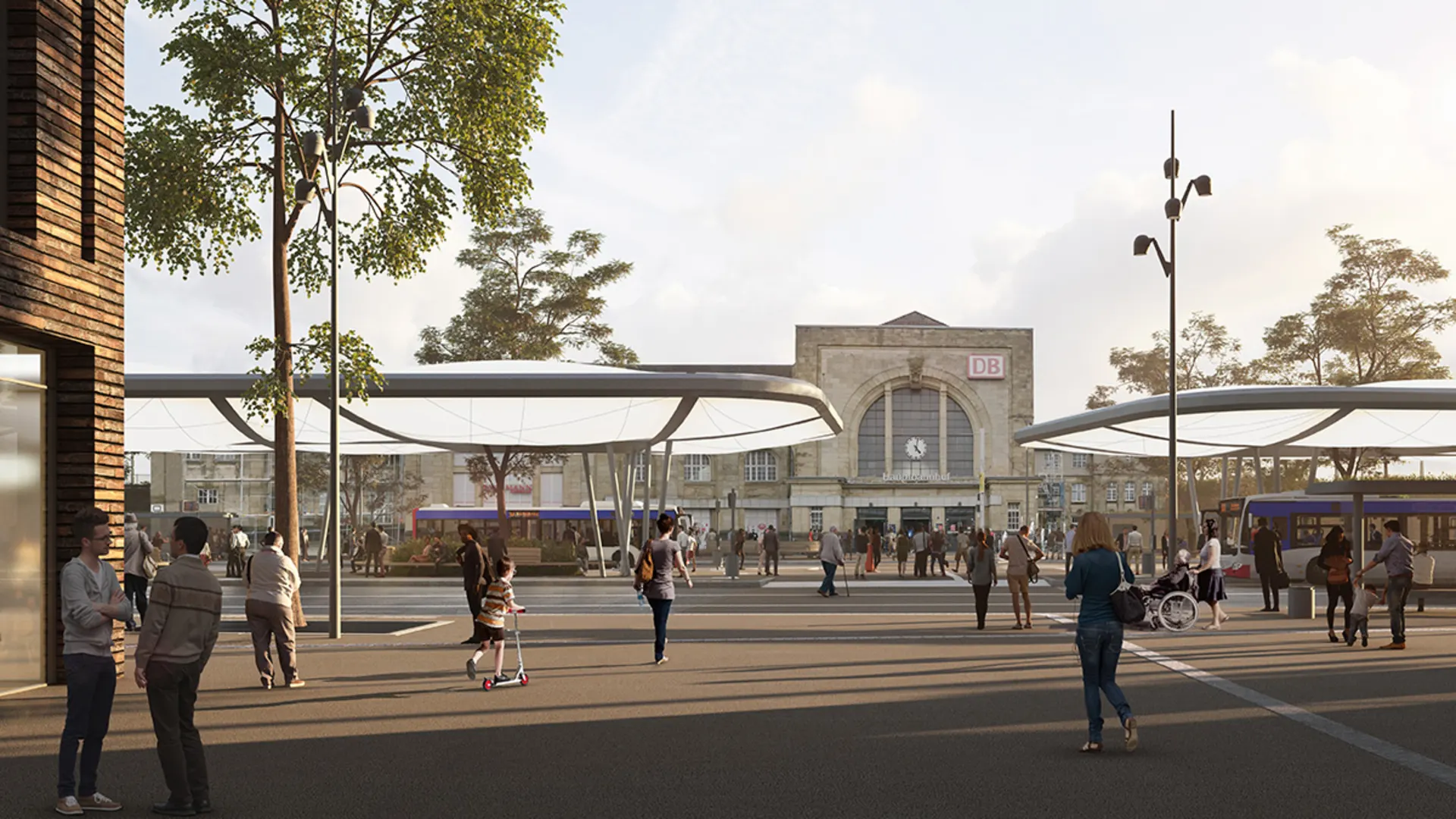 Visualisierung Blickrichtung Bahnhof Visualisierung Blick Richtung Bahnhof