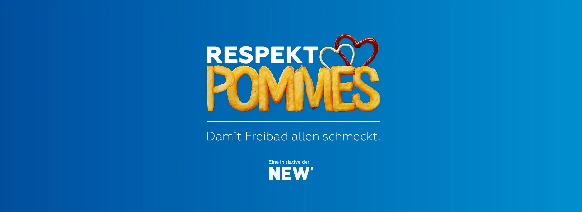 RespektPommes – damit Freibad allen schmeckt. Eine Kampagne für das respektvolle Miteinander in deutschen Freibädern.