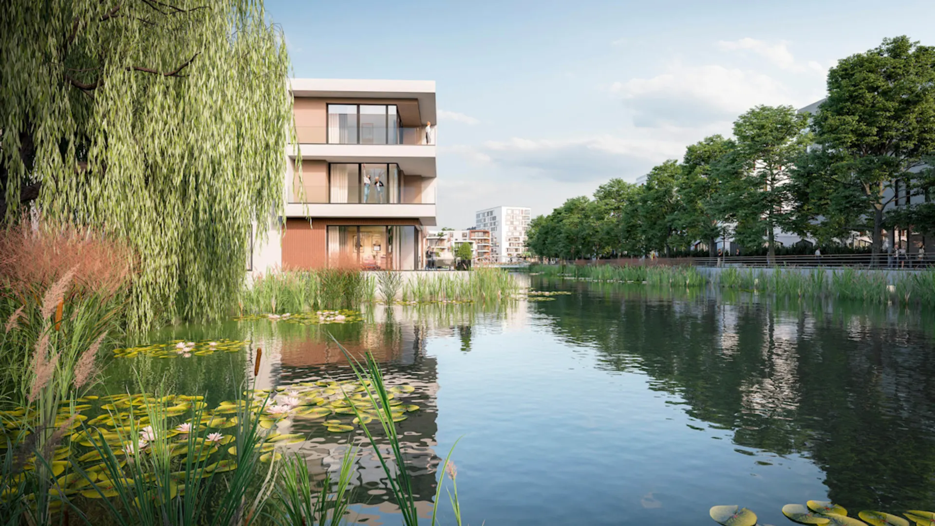 Seestadt Entwurf der Seestadt Mönchengladbach.