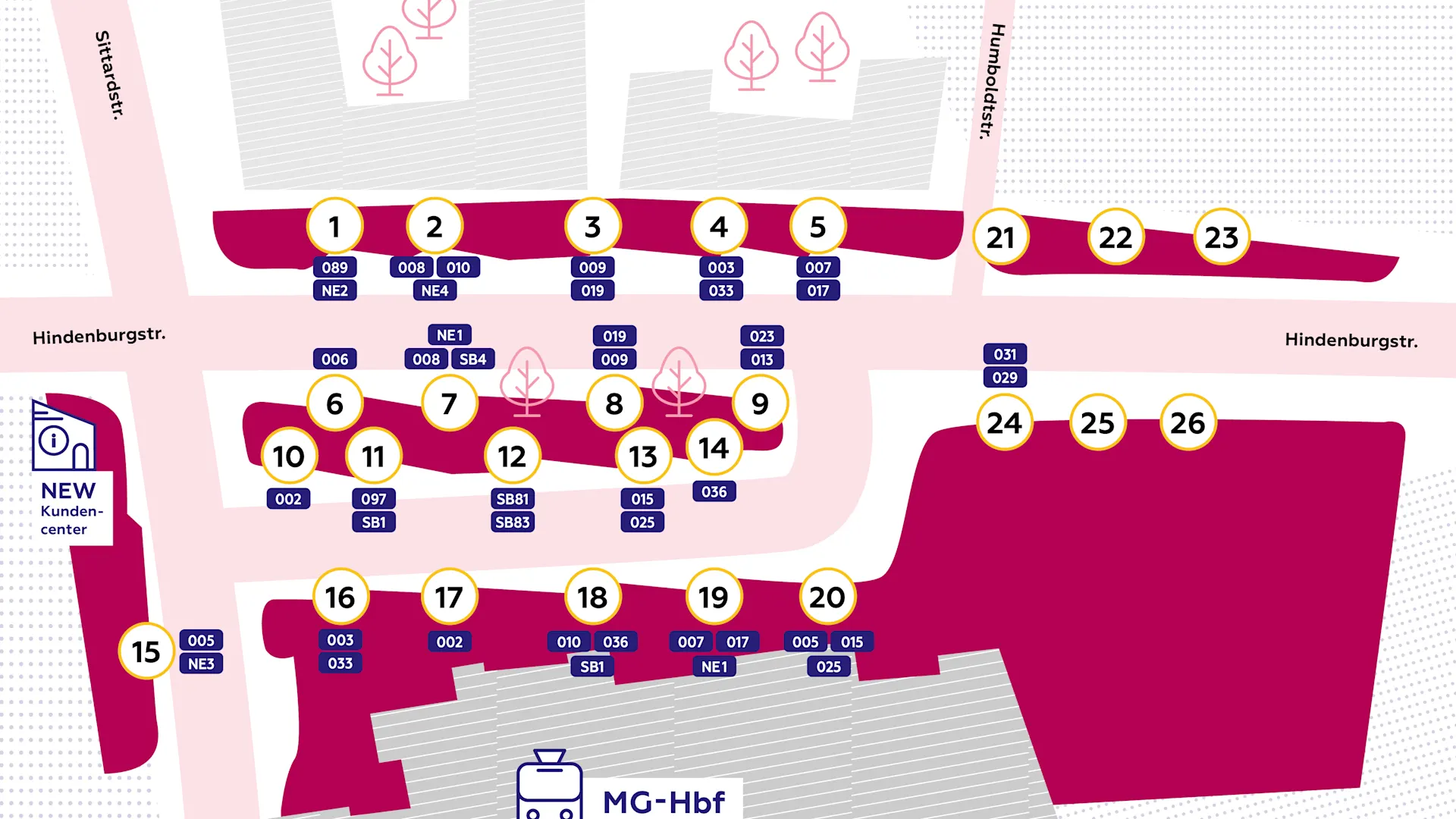 ZOB Lageplan - Stand Oktober 2025