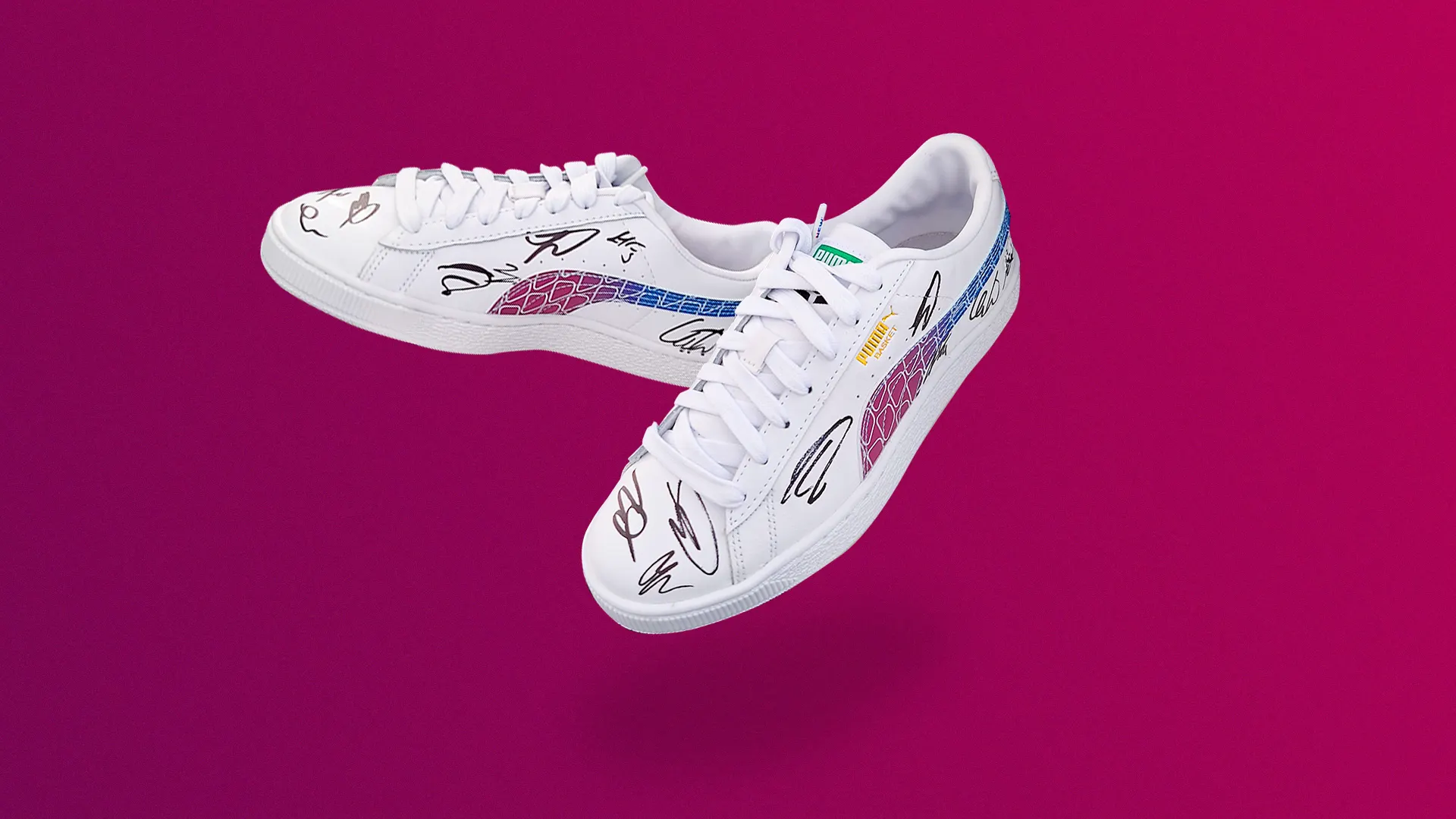 Ein Paar von Borussia-Spielern Signierte NEW-Sneaker
