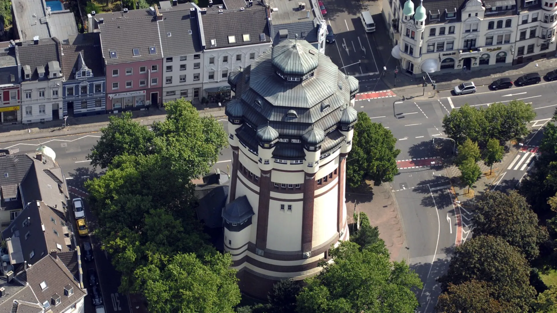 Wasserturm Viersener Straße Luftaufnahme des Wasserturm Viersener Straße