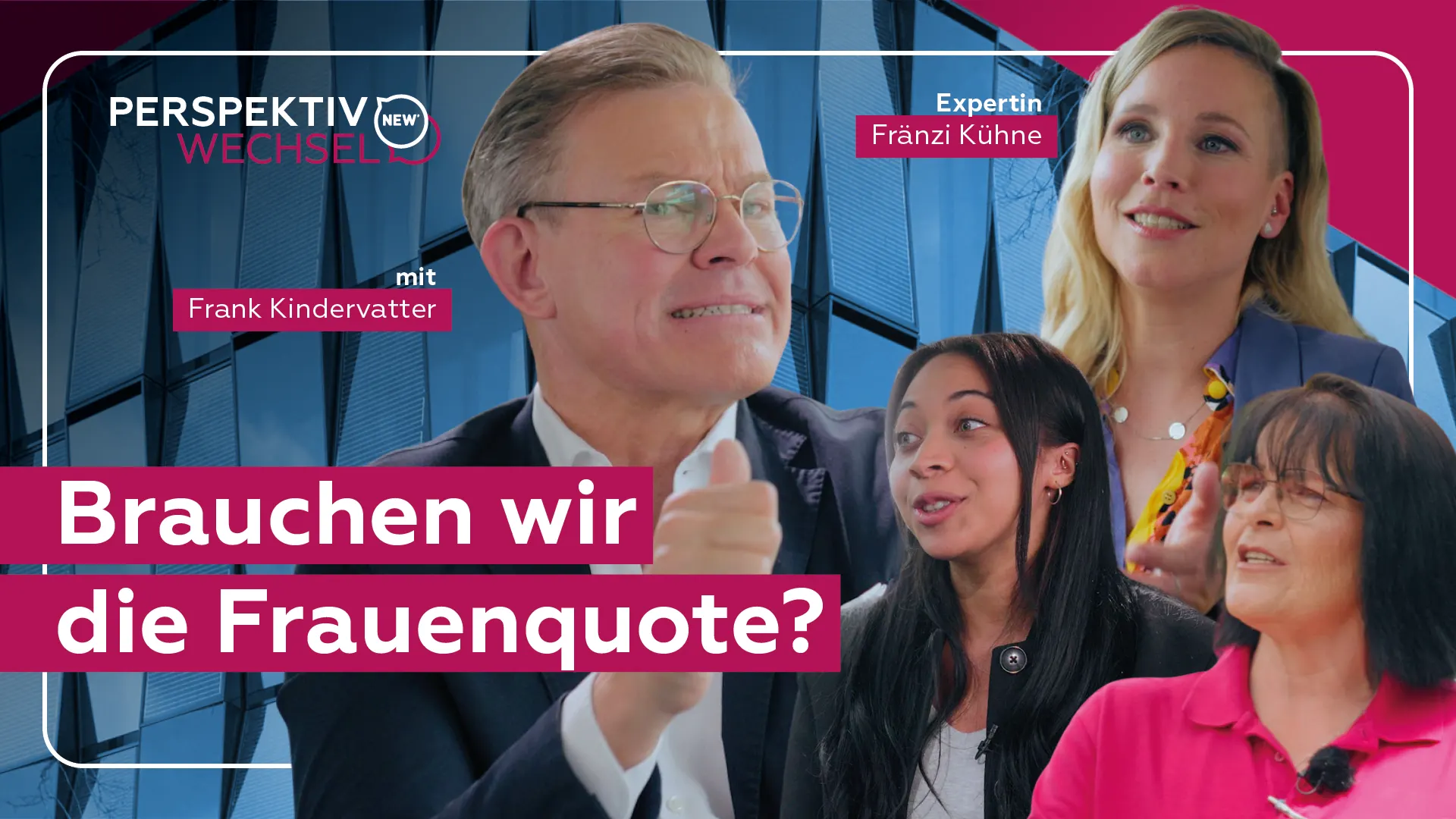 Perspektivwechsel - Folge 2 Titelbild der Folge 2 des NEW Perspektivwechsels. Brauchen wir die Frauenquote?